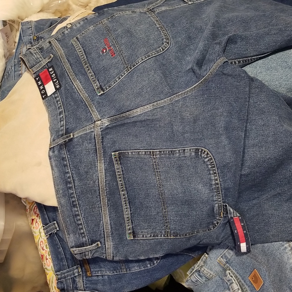 Tommy Hilfiger cargo pants denim 40"×32" Men's...Great Shape...